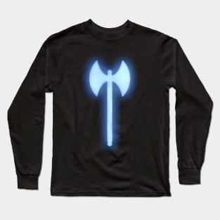 Spiritual Weapon (Blue Greataxe) Long Sleeve T-Shirt